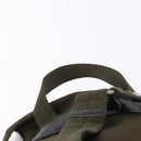 PRADA Backpack Nylon Khaki Silver Auth 194873A-11