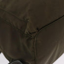 PRADA Backpack Nylon Khaki Silver Auth 194873A-15