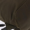 PRADA Backpack Nylon Khaki Silver Auth 194873A-17