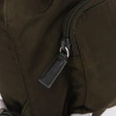 PRADA Backpack Nylon Khaki Silver Auth 194873A-21