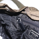 PRADA Backpack Nylon Khaki Silver Auth 194873A-28