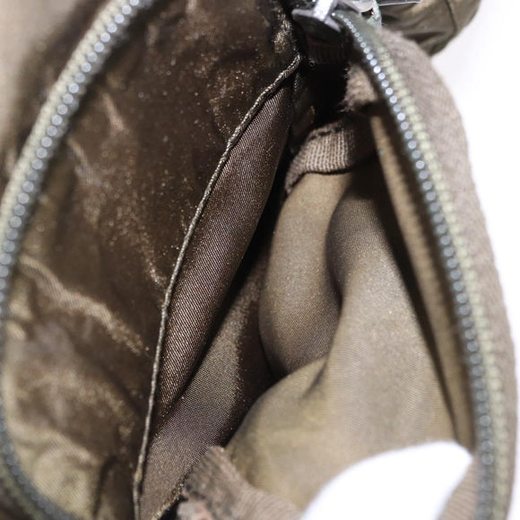 PRADA Backpack Nylon Khaki Silver Auth 194873A