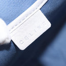 CELINE C Macadam Canvas Hand Bag Blue Silver Auth 194875A-17