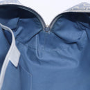 CELINE C Macadam Canvas Hand Bag Blue Silver Auth 194875A-18