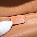 CELINE Macadam Canvas Vanity Hand Bag PVC Leather Brown Gold Auth 194878A-17