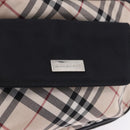 BURBERRY Nova Check Waist Bag Nylon Beige Silver Auth 194879A-14