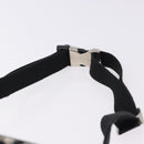 BURBERRY Nova Check Waist Bag Nylon Beige Silver Auth 194879A-8