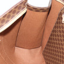 CELINE Macadam Canvas Tote Bag PVC Leather Brown Gold Auth 194880A-18