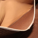 CELINE Macadam Canvas Tote Bag PVC Leather Brown Gold Auth 194880A-20