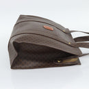 CELINE Macadam Canvas Tote Bag PVC Leather Brown Gold Auth 194880A-5