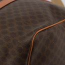 CELINE Macadam Canvas Boston Bag PVC Leather 2way Brown Gold Auth 194881V-18