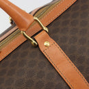 CELINE Macadam Canvas Boston Bag PVC Leather 2way Brown Gold Auth 194881V-20