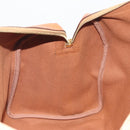 CELINE Macadam Canvas Boston Bag PVC Leather 2way Brown Gold Auth 194881V-24