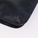 GUCCI GG Canvas Sherry Line Shoulder Bag Navy Gold Auth 194883-13