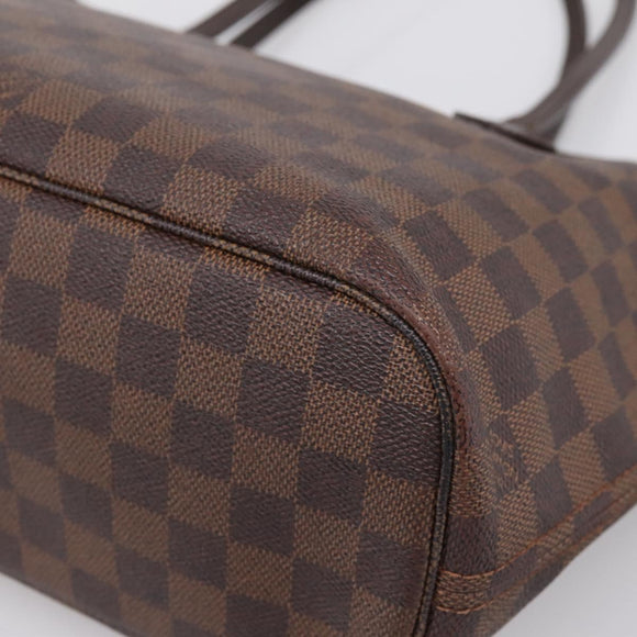 LOUIS VUITTON Damier Ebene Neverfull PM Tote Bag N51109 LV Auth 194884A