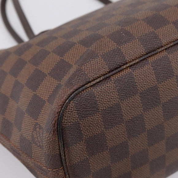 LOUIS VUITTON Damier Ebene Neverfull PM Tote Bag N51109 LV Auth 194884A