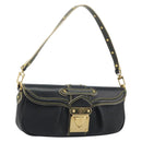 LOUIS VUITTON Suhari Precieux Shoulder Bag Leather Black M91776 Auth 194886SAV-1