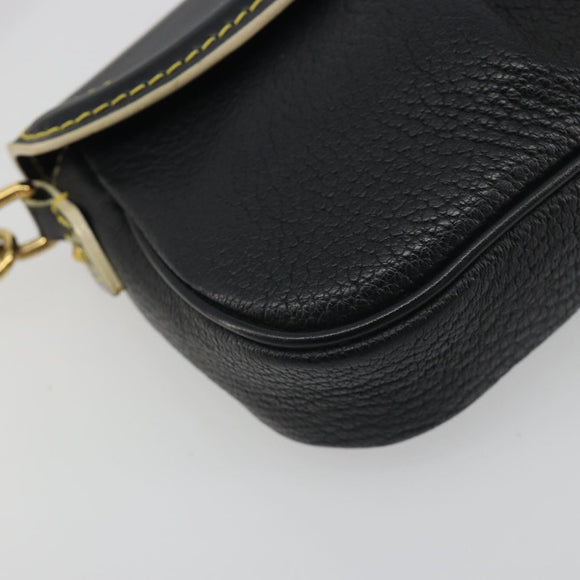 LOUIS VUITTON Suhari Precieux Shoulder Bag Leather Black M91776 Auth 194886SAV