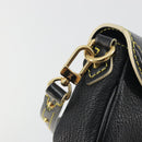 LOUIS VUITTON Suhari Precieux Shoulder Bag Leather Black M91776 Auth 194886SAV-19