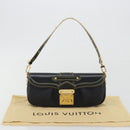 LOUIS VUITTON Suhari Precieux Shoulder Bag Leather Black M91776 Auth 194886SAV-12