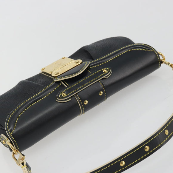 LOUIS VUITTON Suhari Precieux Shoulder Bag Leather Black M91776 Auth 194886SAV