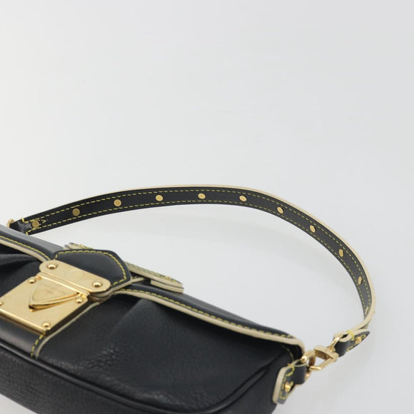 LOUIS VUITTON Suhari Precieux Shoulder Bag Leather Black M91776 Auth 194886SAV