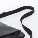 CHANEL Shoulder Bag PVC Canvas Black Silver CC Auth 194890-8