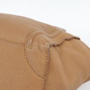 CELINE Luggage Micro Shopper Hand Bag Leather Brown Gold Auth 194891-15