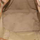 CELINE Luggage Micro Shopper Hand Bag Leather Brown Gold Auth 194891-11