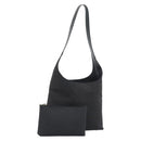 CELINE C Macadam Canvas Shoulder Bag Black Gold Auth 194894A-1