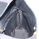 CELINE C Macadam Canvas Shoulder Bag Black Gold Auth 194894A-16