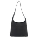CELINE C Macadam Canvas Shoulder Bag Black Gold Auth 194894A-2