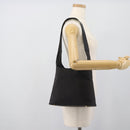 CELINE C Macadam Canvas Shoulder Bag Black Gold Auth 194894A-24