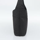 CELINE C Macadam Canvas Shoulder Bag Black Gold Auth 194894A-4
