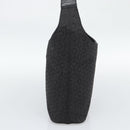 CELINE C Macadam Canvas Shoulder Bag Black Gold Auth 194894A-5