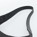 CELINE C Macadam Canvas Shoulder Bag Black Gold Auth 194894A-8