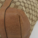 GUCCI GG Canvas Miss GG Tote Bag Beige Silver 336756 Auth 194896V-10