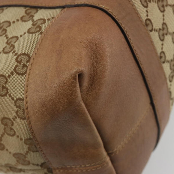 GUCCI GG Canvas Miss GG Tote Bag Beige Silver 336756 Auth 194896V