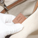 GUCCI GG Canvas Miss GG Tote Bag Beige Silver 336756 Auth 194896V-21