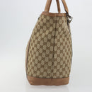 GUCCI GG Canvas Miss GG Tote Bag Beige Silver 336756 Auth 194896V-5