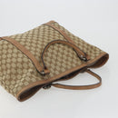 GUCCI GG Canvas Miss GG Tote Bag Beige Silver 336756 Auth 194896V-6