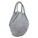 LOEWE Hand Bag Leather Light Blue Auth 194900-1