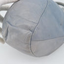 LOEWE Hand Bag Leather Light Blue Auth 194900-10