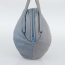 LOEWE Hand Bag Leather Light Blue Auth 194900-4