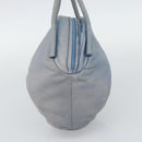 LOEWE Hand Bag Leather Light Blue Auth 194900-5