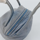LOEWE Hand Bag Leather Light Blue Auth 194900-6