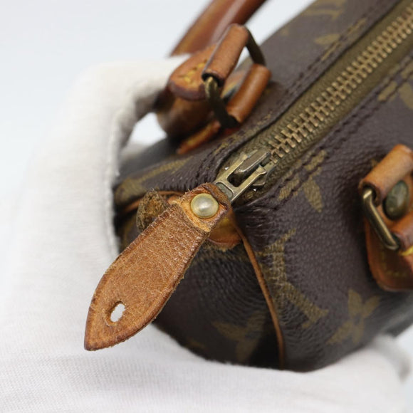 LOUIS VUITTON Monogram Mini Speedy Hand Bag M41534 LV Auth 194903
