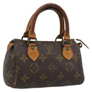 LOUIS VUITTON Monogram Mini Speedy Hand Bag M41534 LV Auth 194903-1