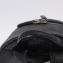 MCM Vicetos Logogram Backpack Leather Black Silver Auth 194907-7