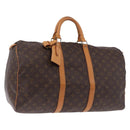 LOUIS VUITTON Monogram Keepall 50 Boston Bag M41426 LV Auth 194908V-1